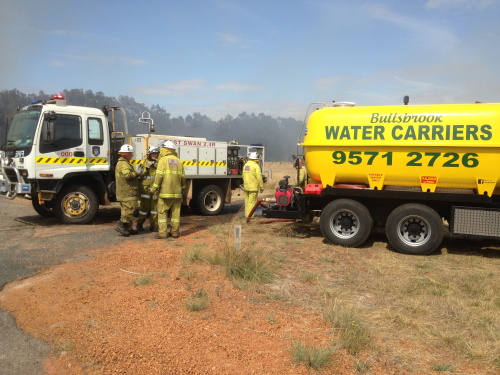 Bullsbrook Water Carriers assisting emergency services